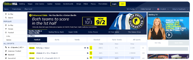 bookmaker william hill